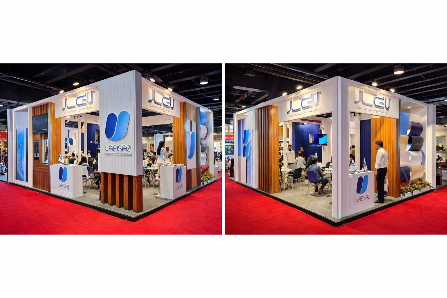 LAEISAZ Corner Exhibition Booth Design & Build